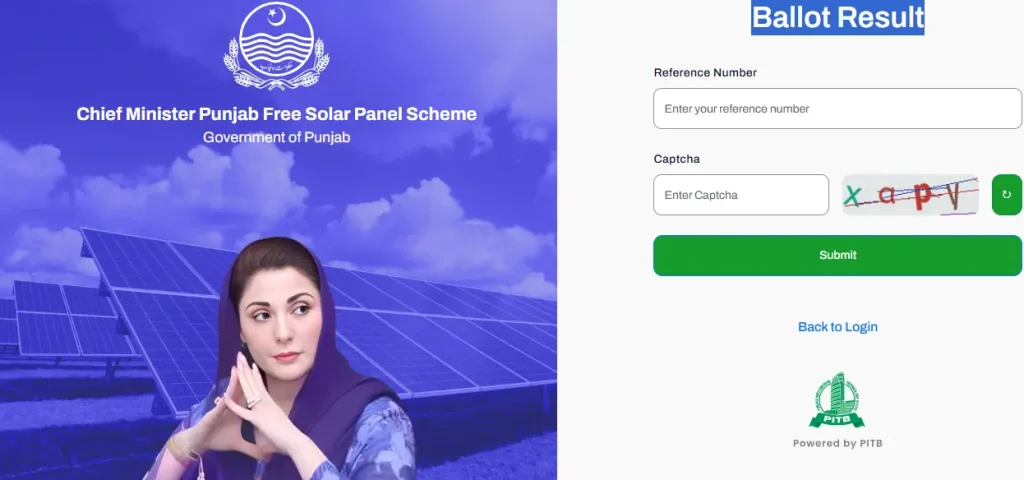 CM Punjab Free Solar Panel Scheme Ballot Result